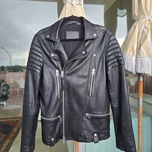 AllSaints Biker Leather Jacket